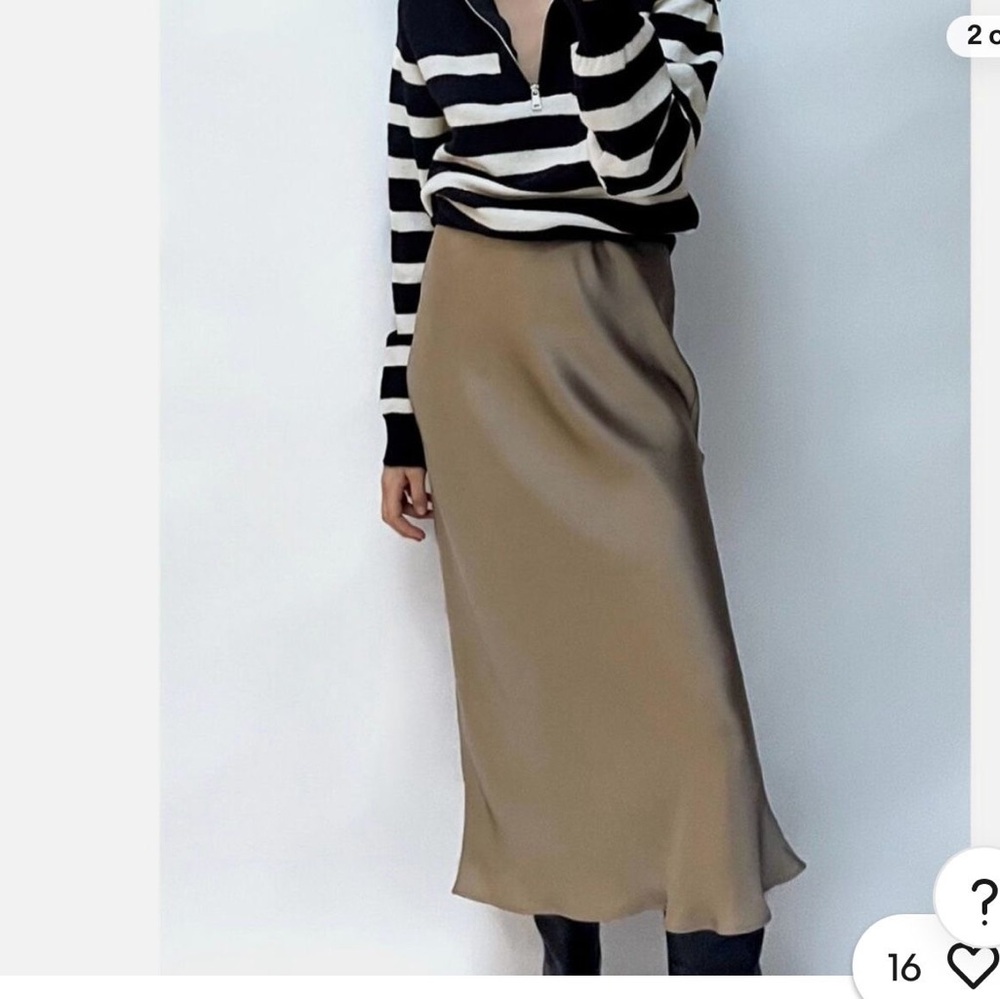 Zara Chic Midi Skirt - Picture 1 of 5